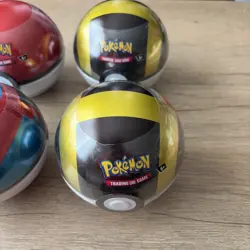 4 Pokeball Tin New E25 Sealed 6 Booster Packs Pokemon Tcg - Image 2