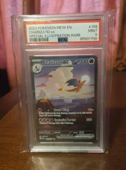 Pokemon Charizard ex SIR PSA 9 Sv: Scarlet & Violet 151 2023 - Image 1