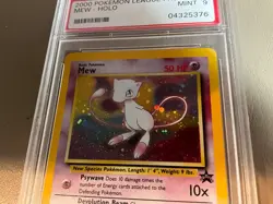 Mew #9 Promo Pokemon League VTG WOTC 2000 TCG PSA 9 Mint - Image 1