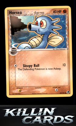 Horsea - 050/101 (Delta Species) 50/101 Pokemon Common Dragon Frontiers Card LP - Image 1