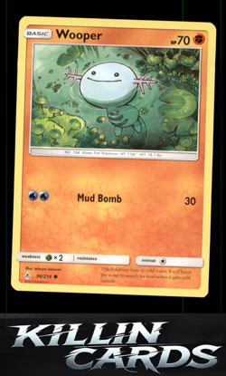 Wooper 96/214 Pokemon Common SM - Unbroken Bonds Card NM - Image 1