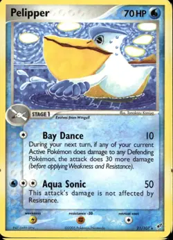 Pelipper 21/107 Non Holo Rare EX Deoxys Pokemon - Image 1
