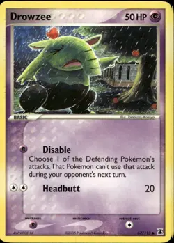 Drowzee 67/113 Common EX Delta Species Pokemon - Image 1