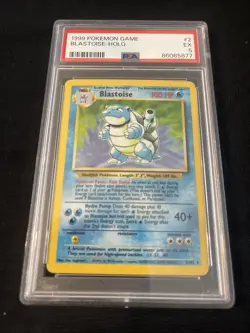 1999 POKEMON GAME #2 BLASTOISE-HOLO PSA 5 - Image 3