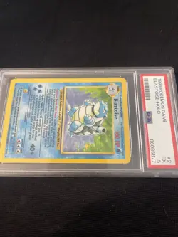 1999 POKEMON GAME #2 BLASTOISE-HOLO PSA 5 - Image 4