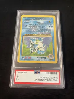 1999 POKEMON GAME #2 BLASTOISE-HOLO PSA 5 - Image 5