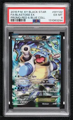 Blastoise EX Pokemon XY Black Star Promo PSA 6 - Image 1