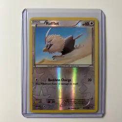 Rufflet 92/114 Reverse Holo Pokemon Steam Siege 2016 Common Near Mint - Mint - Image 1