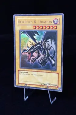 Yu-Gi-Oh! Red-Eyes Black Dragon SDJ-001 Unlimited Holo Ultra Rare - MP - Image 3