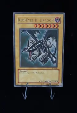 Yu-Gi-Oh! Red-Eyes Black Dragon SDJ-001 Unlimited Holo Ultra Rare - MP - Image 4