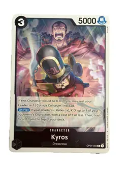New: One Piece CCG Kyros OP04-082 Kingdoms of Intrigue Foil Rare - Image 1