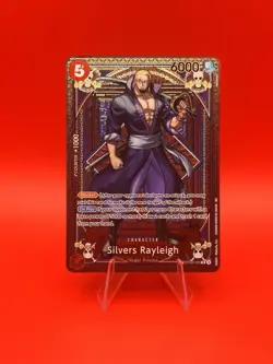 ONE PIECE Silvers Rayleigh OP09-005 Character Secret Rare Blocker 5 Cost 6000 - Image 1