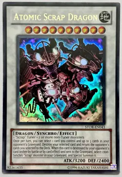 STOR-EN043 Atomic Scrap Dragon - Ultra Rare Unlimited Lightly Played YuGiOh Card - Image 1