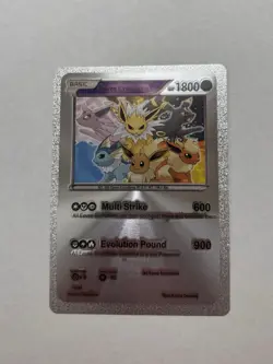 EEVEE EVOLUTIONS Silver Foil HP1800 Fan Art Multi Strike Display Card Mint/NM - Image 1