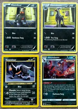 Houndour Houndoom 4 Card Theme Lot Non Holo Vintage/Mid Era/Modern Sets - Image 1