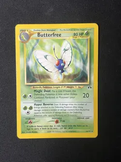 Pokemon Cards: Neo Discovery Rare: Butterfree 19/75 WOTC Houndour 24/75 - Image 1
