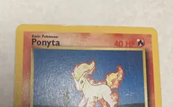 **Light Play/Rough Corners** Ponyta Base Set 60/102 Pokemon Card - Image 3