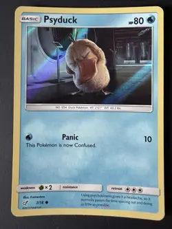 Psyduck Holographic Pokemon Card - Detective Pikachu Set - 07/18 - Image 1