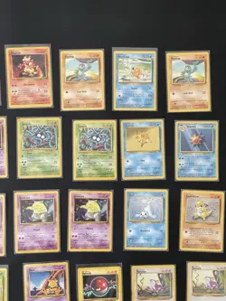 Vintage Pokemon Base Set Lot 46 Cards 1999 WotC - Commons & Uncommons TCG Game - Image 4