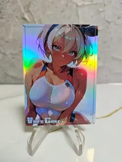 Bea Trading Card Waifu Goddess Story Anime Girl holo Karte Manga Full Art - Image 1
