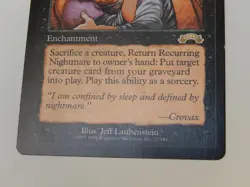 Magic The Gathering MTG Recurring Nightmare Exodus NEAR MINT RARE VINTAGE - Image 4