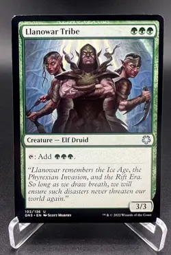 Llanowar Tribe (Regular, #102, NM) Magic Game Night: Free-For-All (GN3), MTG - Image 1