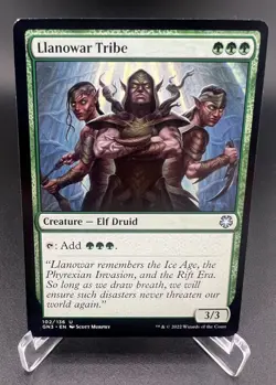 Llanowar Tribe (Regular, #102, NM) Magic Game Night: Free-For-All (GN3), MTG - Image 3