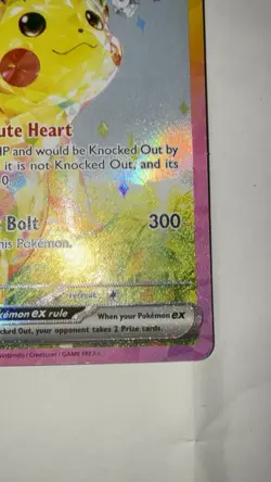 Pikachu EX SIR 238/191 Surging Sparks Near Mint Condition Pokemon Tcg - Image 4
