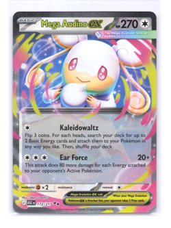 Pokemon TCG Ascended Heroes Mega Audino EX 172/217 Pack Fresh MINT CONDITION - Image 1