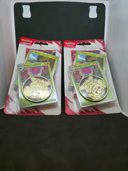 2 Pokemon Destined Rivals Blister Coin Pack - LOT OF 2 Blisters - Image 1