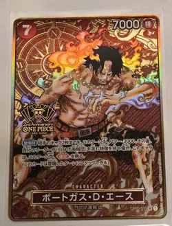 One Piece Portgas D Ace 2nd Anniversary Set PROMO OP02-013 SR Japanese - Image 1