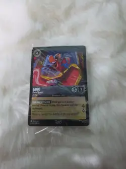 2025 Disney Lorcana D23 Promo IAGO 8/D23 EN-8 Gold Member Exclusive Foil Card - Image 1
