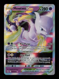 Mewtwo VSTAR 031/078 Ultra Rare Holo Pokemon GO Pokemon Card - Image 1