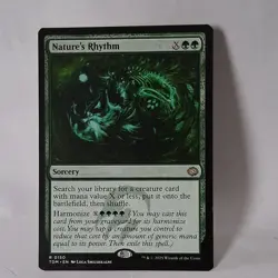 Magic: The Gathering Nature's Rhythm TDM-0150 Rare Green Sorcery Regular Card - Image 1