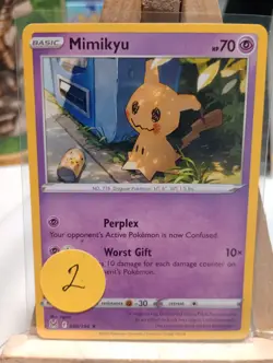 Mimikyu 080/196 Lost Origin Regular Finish Pokemon Card 2 - Image 3