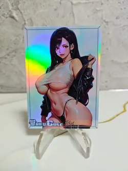 Tifa Trading Card Waifu Goddess Story Anime Girl holo Karte Manga Full Art - Image 1