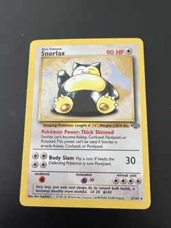 Snorlax 27/64 Jungle Unlimited 1999 Pokemon Card Rare NM - Image 1