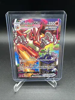 POKEMON CARD TCG BLAZIKEN VMAX ALT ART CHILLING REIGN SWSH - Image 1