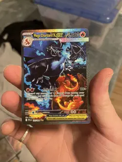 Mega Charizard X EX SIR 125/094 Phantasmal Flames Pokemon Card - Image 1