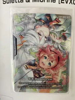 Gundam Card Game Suletta & Miorine EVX02 Playmat and Card Set Bandai Card Fest - Image 2