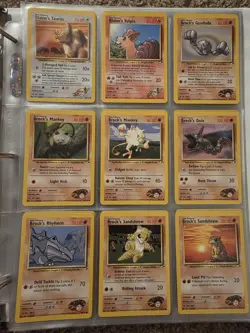 HP (Unlimited) COMPLETE Pokemon GYM HEROES Set 48-Card COMMON Non-Holo + Extras - Image 2