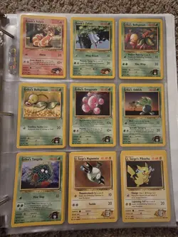 HP (Unlimited) COMPLETE Pokemon GYM HEROES Set 48-Card COMMON Non-Holo + Extras - Image 3