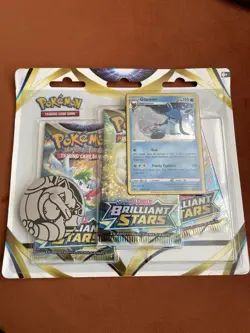 Brilliant Stars Triple Blister Pack Pokemon Card TCG New Sealed - Glaceon Promo - Image 1