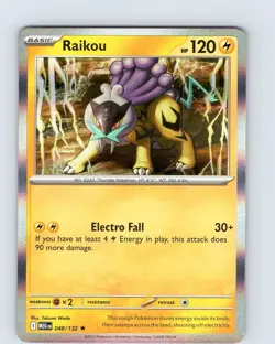 Pokemon TCG Raikou Mega Evolutions 048/132 Holo Rare Card NM - Image 1