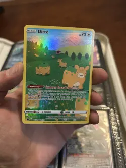 Pokemon Ditto GG22/GG70 Full Art Holo Ultra Rare Crown Zenith Galarian Card - Image 1