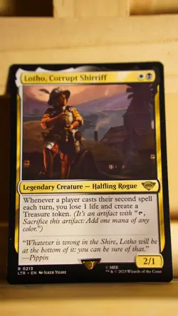 Lotho, Corrupt Sheriff - NM - Lord of the Rings MTG - Image 1