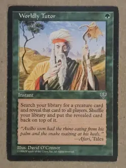 Worldly Tutor - Mirage - Moderately Played - Image 1