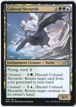 Colossal Skyturtle U Kamigawa: Neon Dynasty 216 LP - Image 1