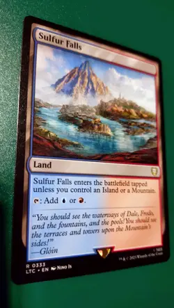 MTG Tales Of Middle Earth Lord Of The Rings Sulfur Falls 333 Magic Commander NM - Image 1