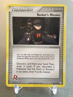 Pokemon Rocket's Mission 88/109 ex Team Rocket Returns NM - Image 1
